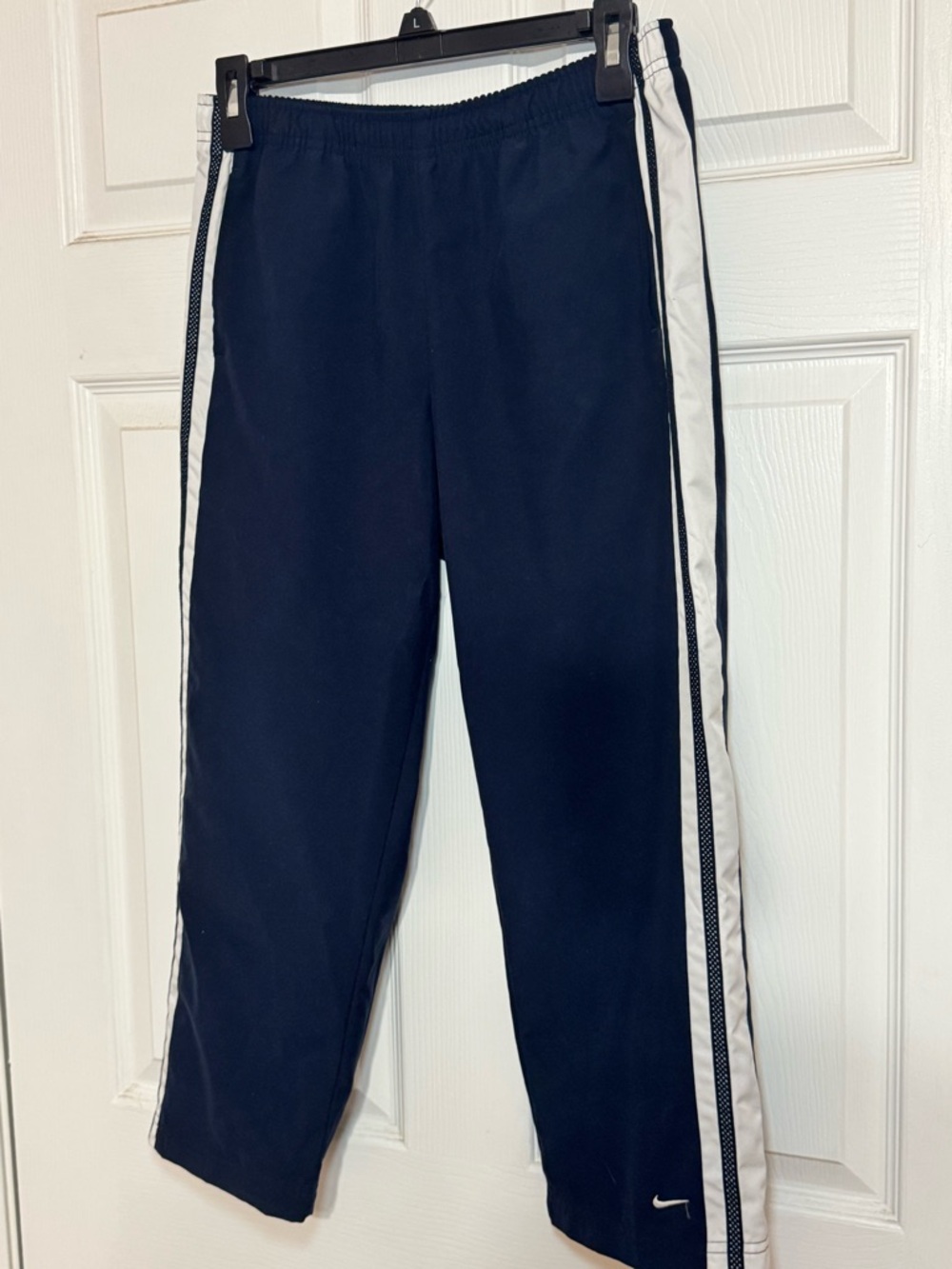 Nike Navy Blue Capri with White Side Panels